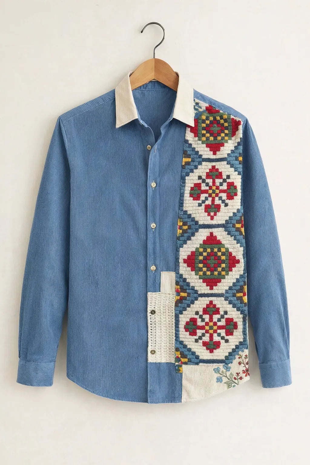 Crafted Patchwork Premium Shirt – VY Trendz