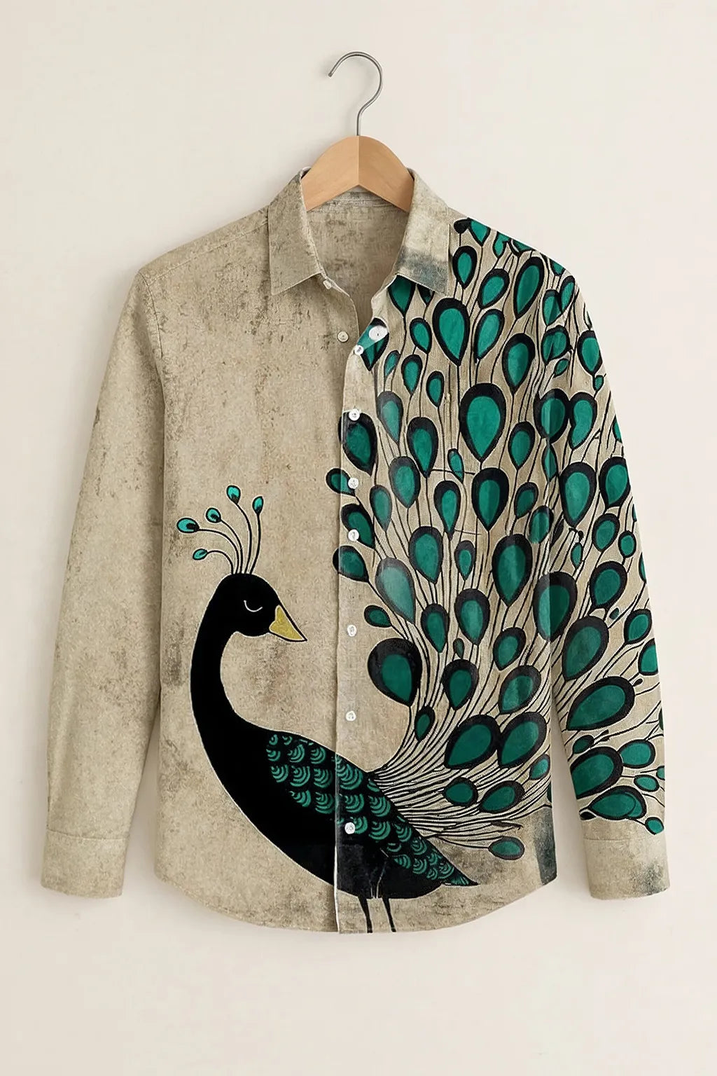 Royal Peacock Art Designer Shirt