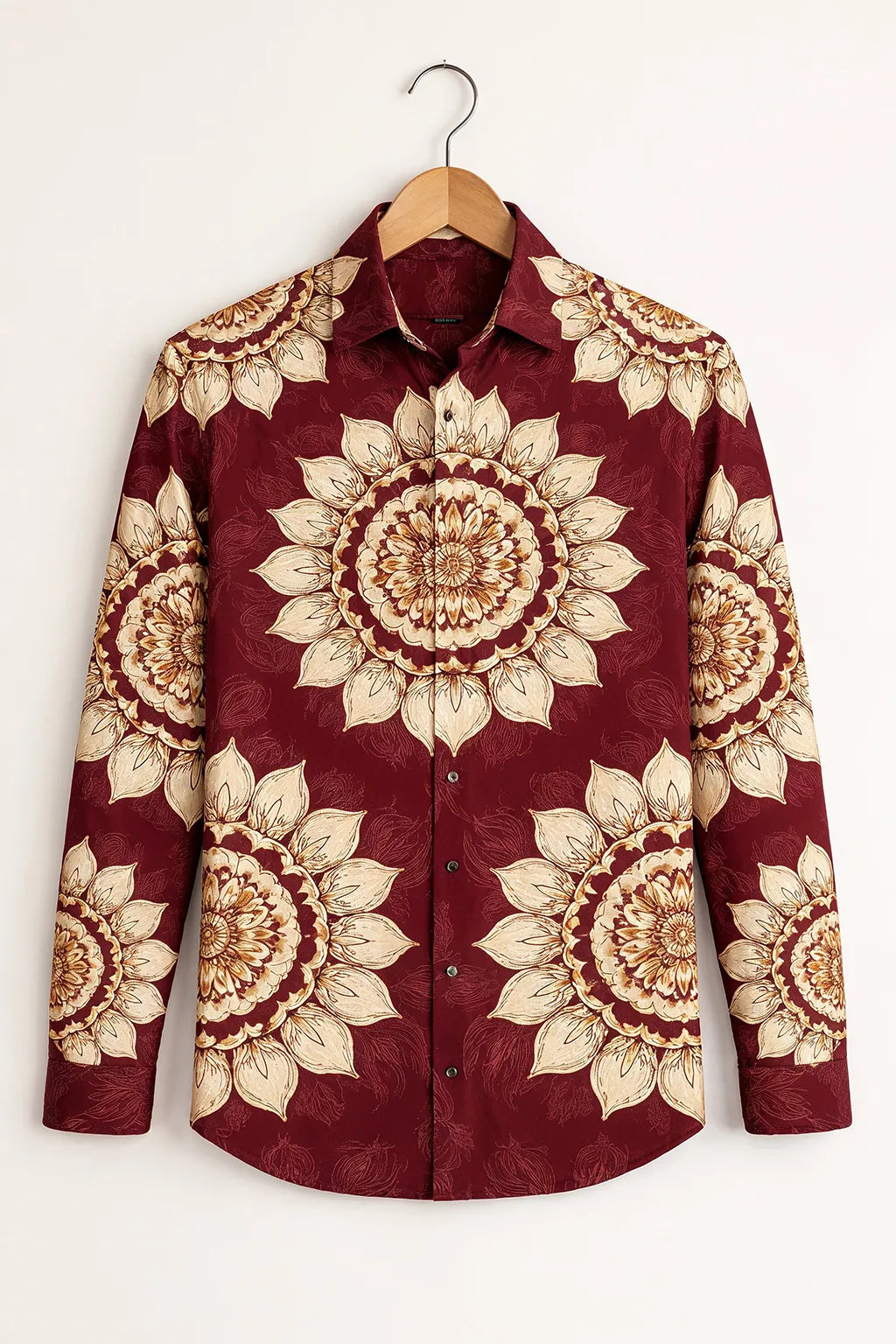 Men's Classic Royal Floral Print Shirt