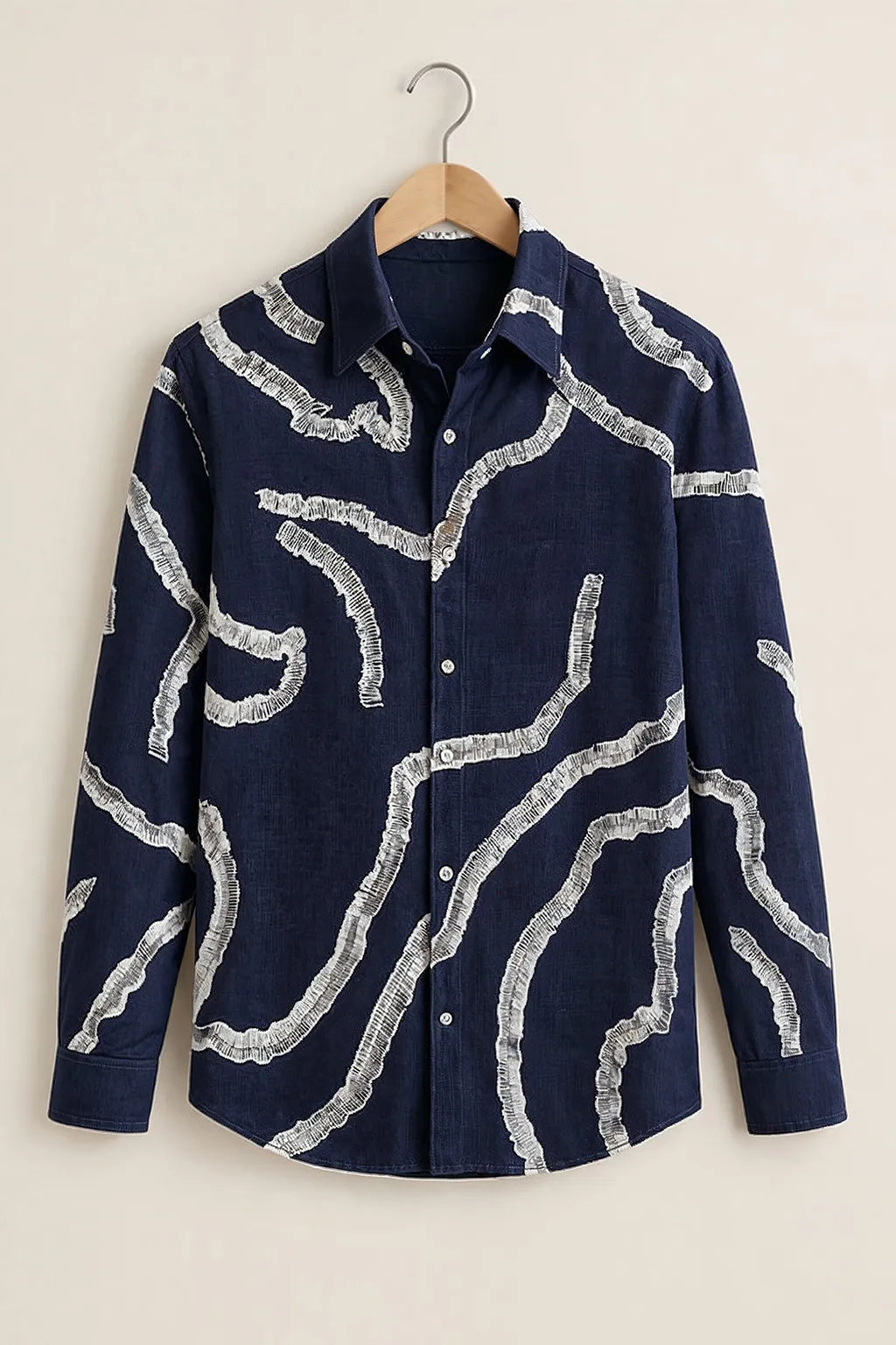 Men's Contemporary Line Art Shirt