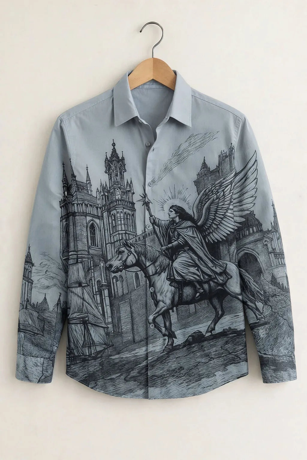 Men's Classic Monochrome Art Shirt