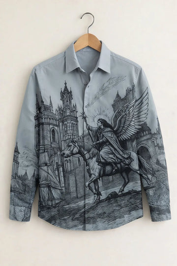 Men's Classic Monochrome Art Shirt