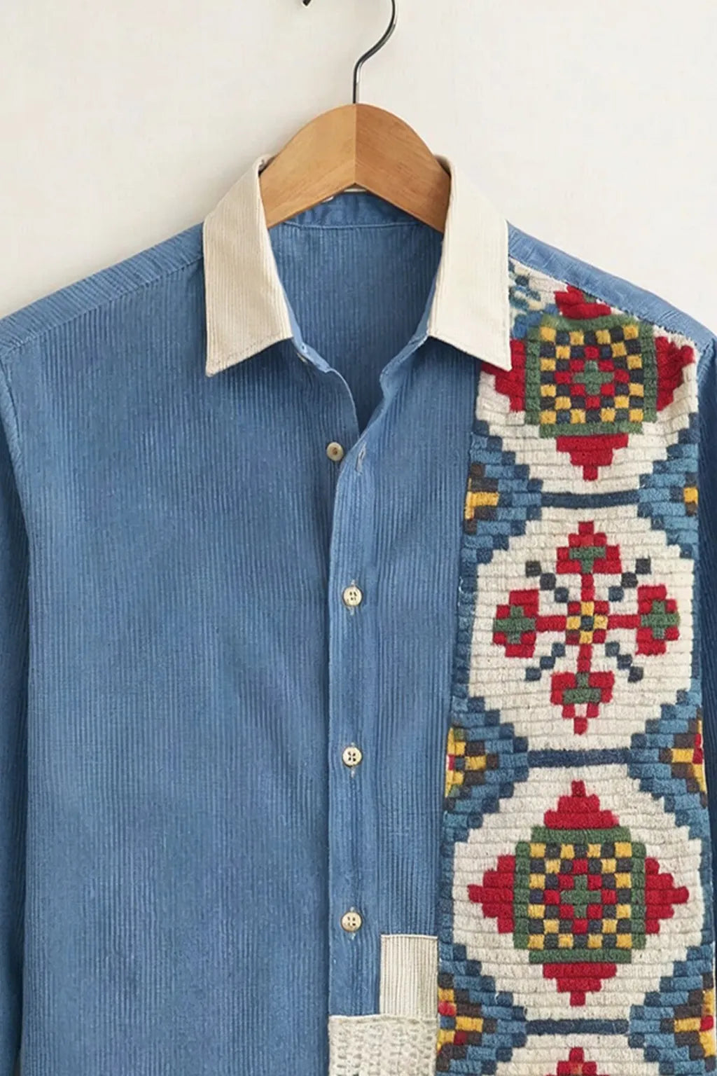 Crafted Patchwork Premium Shirt