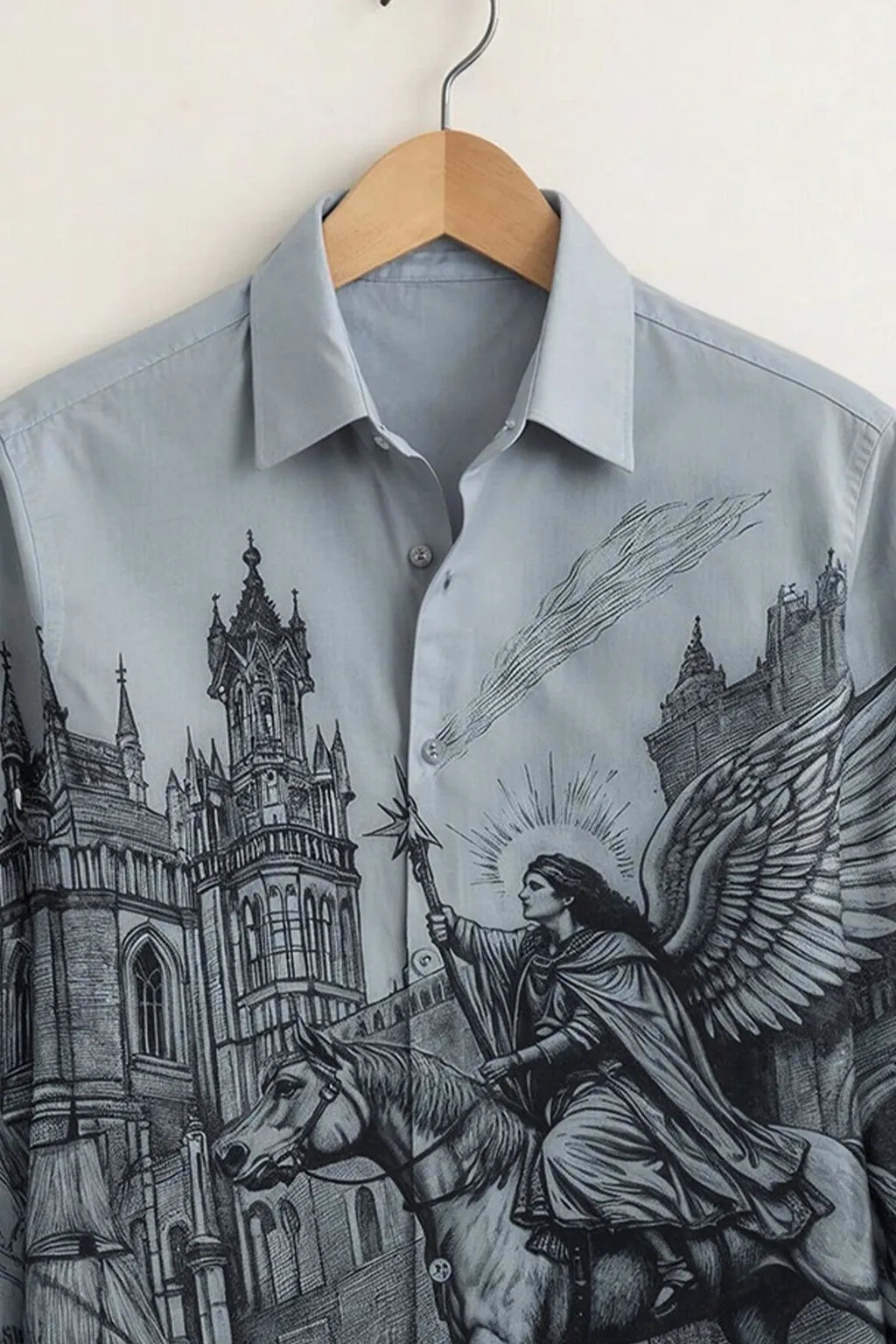Men's Classic Monochrome Art Shirt