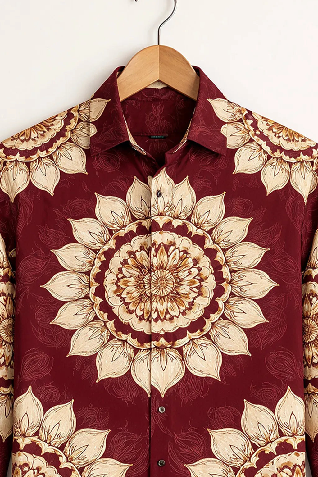 Men's Classic Royal Floral Print Shirt