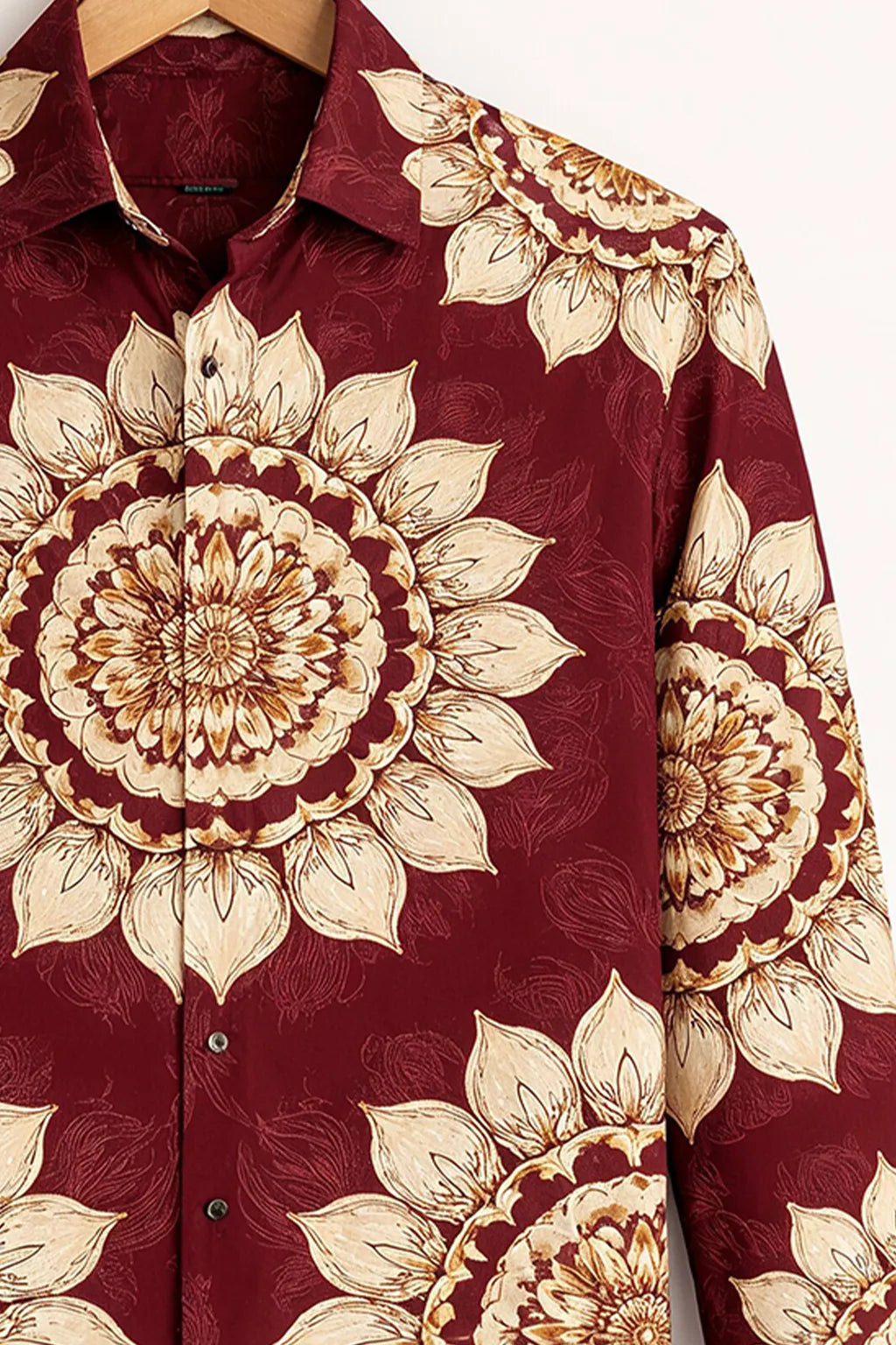 Men's Classic Royal Floral Print Shirt