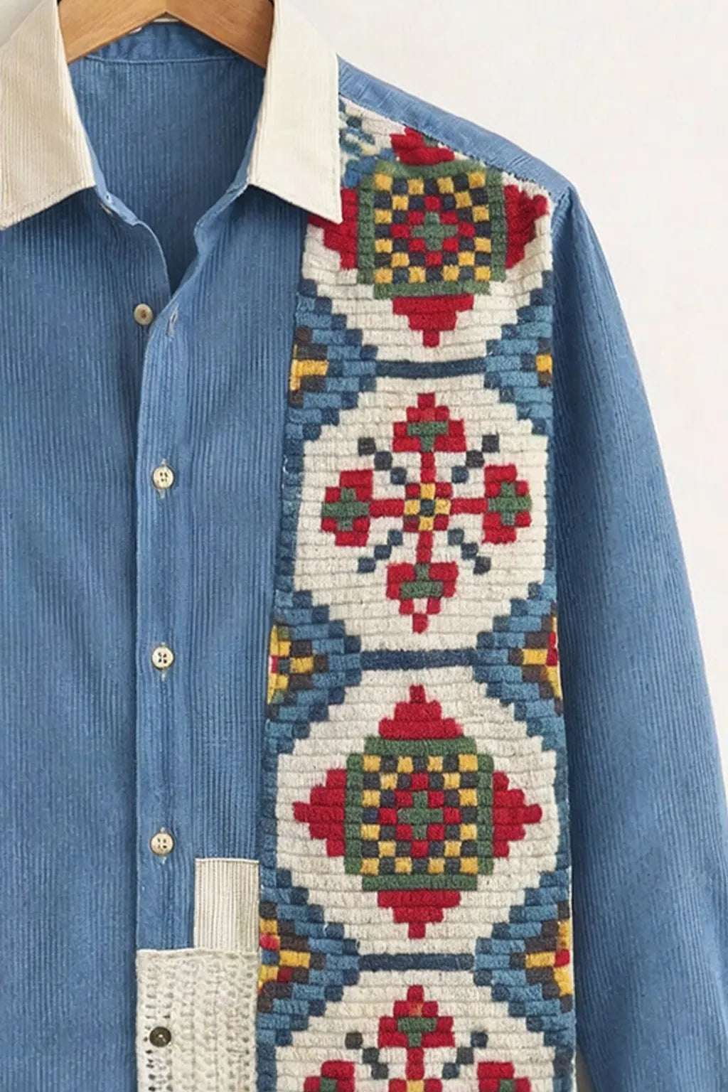 Crafted Patchwork Premium Shirt